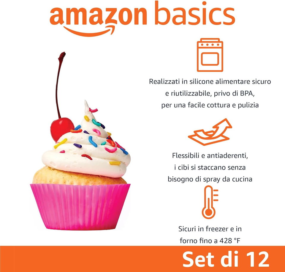 100 Pirottini A Cuore In Alluminio - Riusabili, Per Cupcake, Torte E Dessert - Foto 7