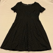 NWT Tahari Black Lace Dress Size 14