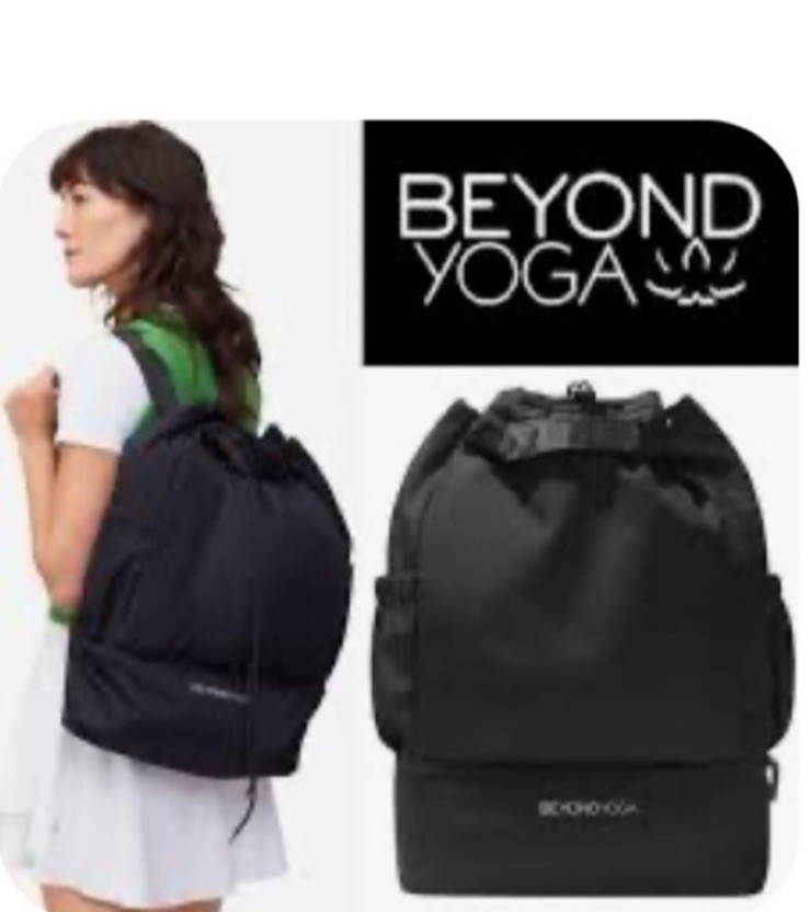 Beyond Yoga  Backpack Convertible Gym Bag Black 19 x 12 x 6 Travel Overnight s-l400.jpg main image 2