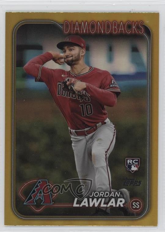 2024 Topps Series 2 Gold Foil Jordan Lawlar #451 Rookie RC