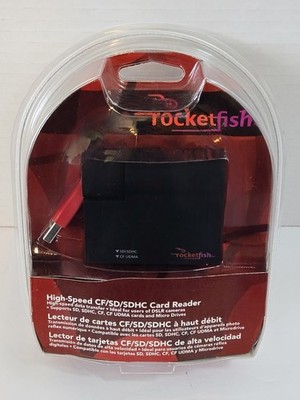 Rocketfish CF SD SDHC Card Reader RF-CRSWIVEL New