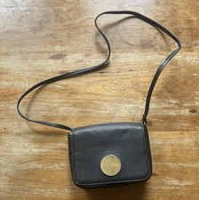 H&M Black Pebbled Crossbody Bag Flap Closure ...