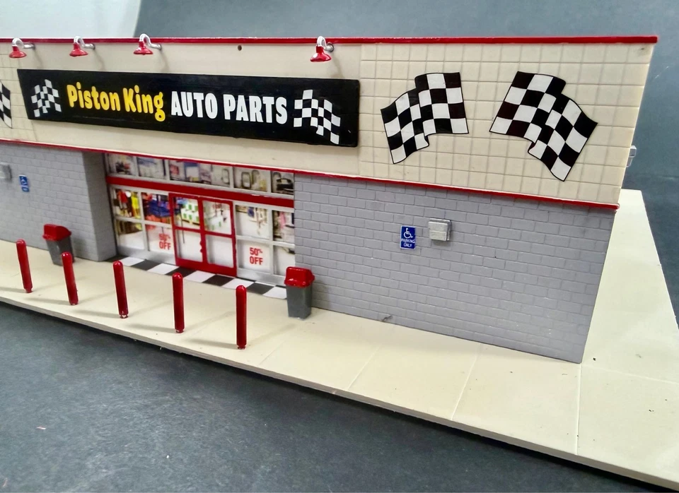 WALTHERS CUSTOM HO SCALE MODEL RAILROAD BUILT BUILDING DESIGN TRAIN LAYOUT CITY - Image 4 of 4