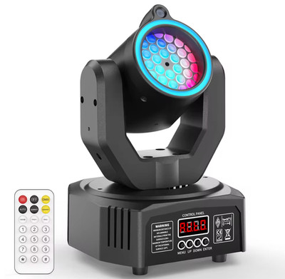 UKing Mini 30W Rotierendes Bühnenlicht RGB Disco Licht Partylicht Stroboskop