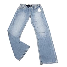 DENIZEN from Levi's Boys Athletic Pull On Jeans w Pockets Medium Wash Size 12