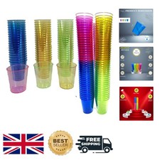 Umweltfreundliche 80er Pack Regenbogen Einweg Schnapsgläser - 30ml für alle Gelegenheiten