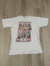 Rare Vintage NJPW WCW Caricature Event Shirt 1995