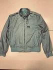 Members Only Men’s M Baby Blue Classic Cropped Bomber Racer Jacket Windbreaker