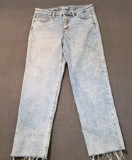 Ava  Viv Jeans Womens Size 17 High Rise Straight Raw Hem