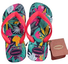 Havaianas Girls Tropical Jungle Flops Size 2Y EU 33/34