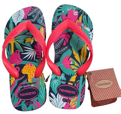 Havaianas Girls Tropical Jungle Flops Size 2Y EU 33/34