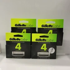 4 Pack GilletteLabs Razor Blade Refills 4 Cartridges Each