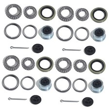4 Sets 3500 LB Boat Trailer Axle Bearing Kits, L68149 L44649 Bearing Kits, 32