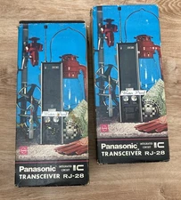 Vintage Panasonic Walkie-Talkies Model RJ -28 In Working Order & Boxes NIB Clean