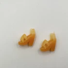 VTG Barbie Doll Shoes Clone Yellow Heels Strap Open Toe Bow.