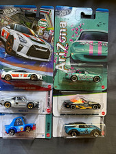 Hot Wheels Silver Series 7-Eleven 1:64 Diecast Car Lot 4 Nissan GT-R