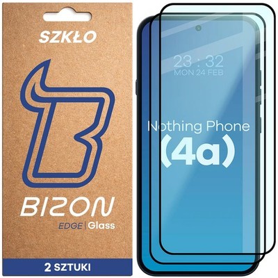 2x Schutzglas für Nothing Phone (4a) Bizon Displayschutzglas Hartglas Handyglas