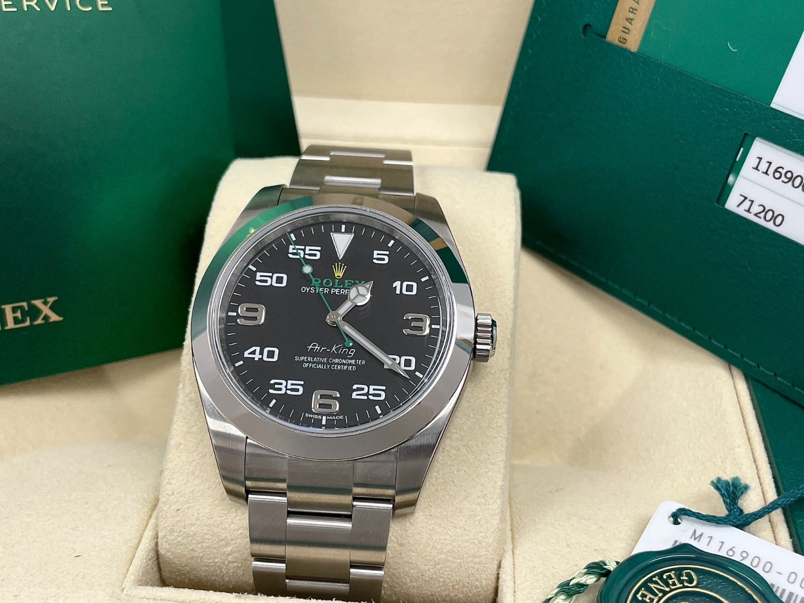 Rolex Airking 116900 Stainless Steel Sports Watch 40mm Full Set 2019
