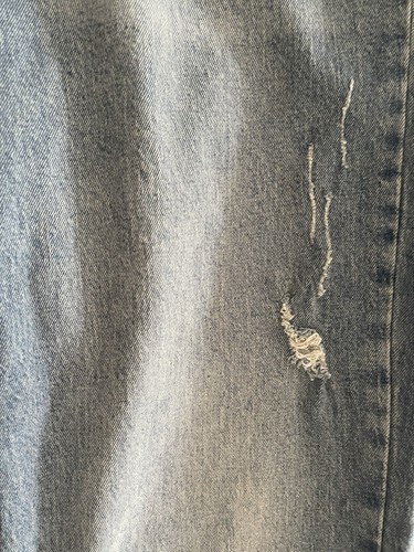 LC Lauren Conrad Womens Super High Rise Med Wash Distressed Cropped Jeans Sz 10 - Picture 4 of 11