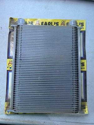 EARL'S OIL COOLER 226-10, ALUMINUM, NARROW 10AN MALE FITTINGS