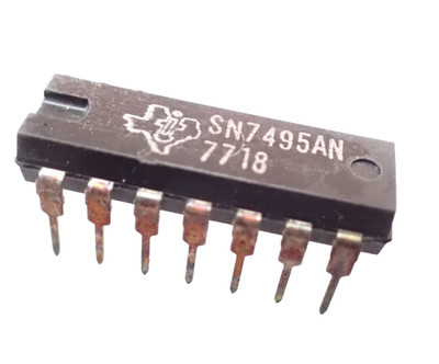 TEXAS ORIGINAL SN7495AN x10 Chips INTEGRIERTE SCHALTUNGEN HERGESTELLT IN DEN 70ER JAHREN UK LAGER