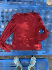 vintage fendi long sleeve shirt Red