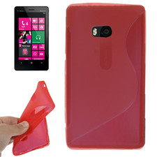 Custodia in TPU Rosso S-LINE per Nokia Lumia 810