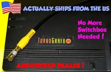 RCA Video Cable and or RF TV Connector Adapter for Turbo Grafx 16 TG16 PCE