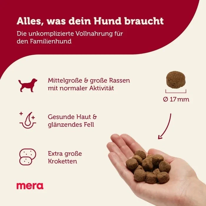 Mera Essential Brocken 2x12,5kg Trockenfutter für Hunde normal aktiv - Bild 3 von 4