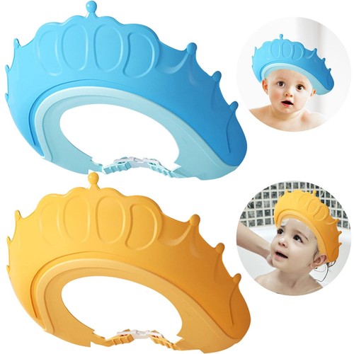 Casquette de douche BabyToddlerKids pour lavage de cheveux bain doux imperméable chapeau de protection - Photo 1 sur 4