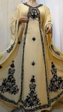 SALE Moroccan Design Embroidery Work Dubai Kaftan Farasha Abaya Long Gown 86