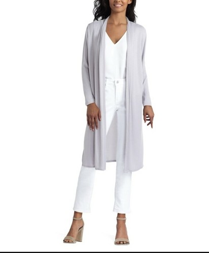 Halston Mixed Media Pleat Neck Long 