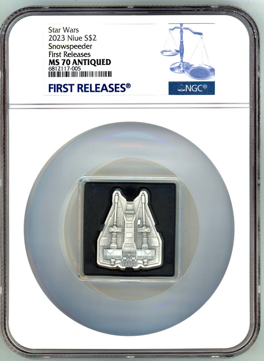2023 Niue 1 oz Silver $2 Star Wars Snowspeeder Shaped Coin
