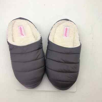 NWT Aerosoles puffy slip on slippers soft memory foam gray comfort sz small 