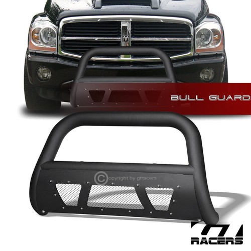 For 20042010 Dodge Durango Matte Black Studded Mesh Bull Bar Brush