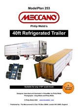 Meccano Model Plan - 40ft Refrigerated Trailer