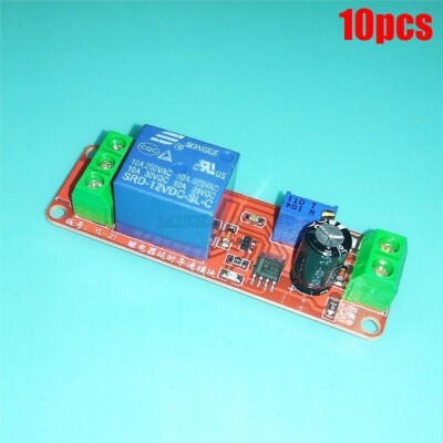 10Pcs Relay Shield Dc 5V Delay 0~10S Adjustable Module Timer Switch NE555 Ic py