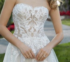Boho Sweetheart A-line Wedding Dresses Zipper Back Floor Length Bridal Gowns