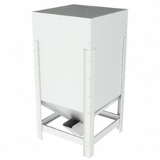 Serbatoio pellet capacità 200 Kg in lamiera zincata 60(b) x 60(l) x 125 (h)
