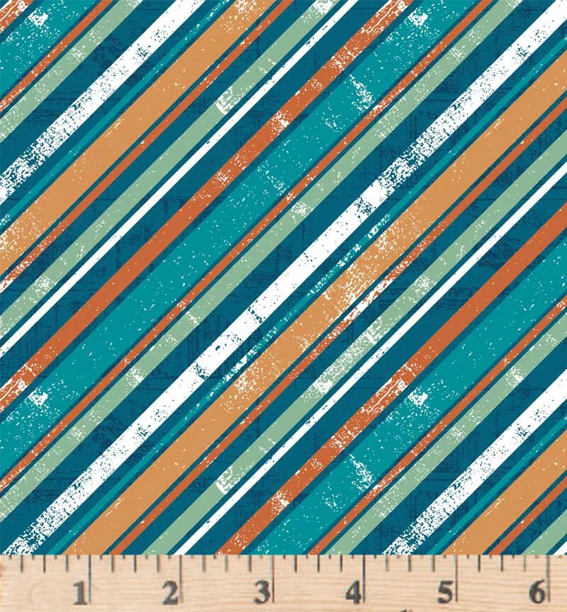 Pickleball Champ Diagonal Stripe Multi Fabric PCHA 052670 MU By the Half Yard