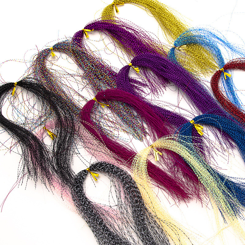 Tattoo Traditional Flash 22 Color Holographic Crystal Flash Tinsel For Fly Tying - Sparkle Fishing Material Fly Tying Material