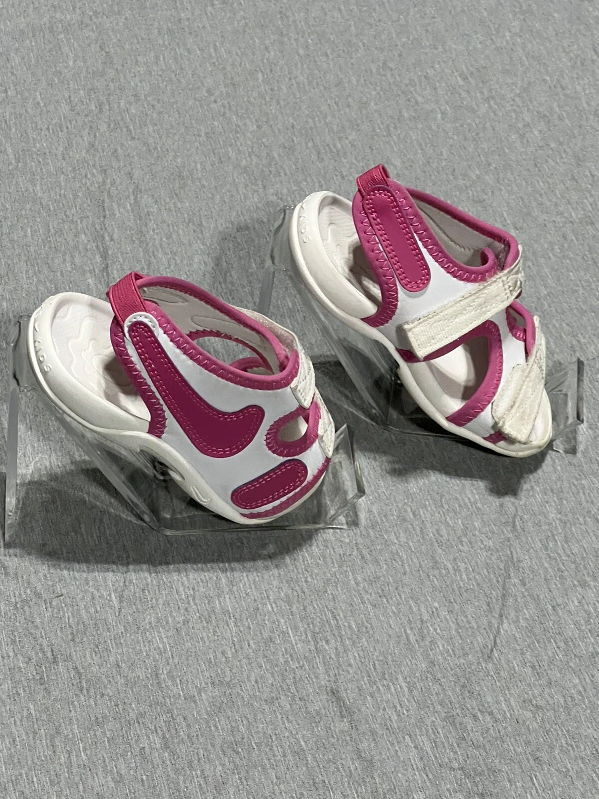 Sandali Nike con cinturino bambino bianco rosa bambino