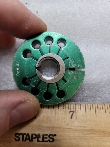 1/2" - 20 UNF-2A THREAD RING GAGE GO P.D.= .4662 DOALL - Picture 6 of 6