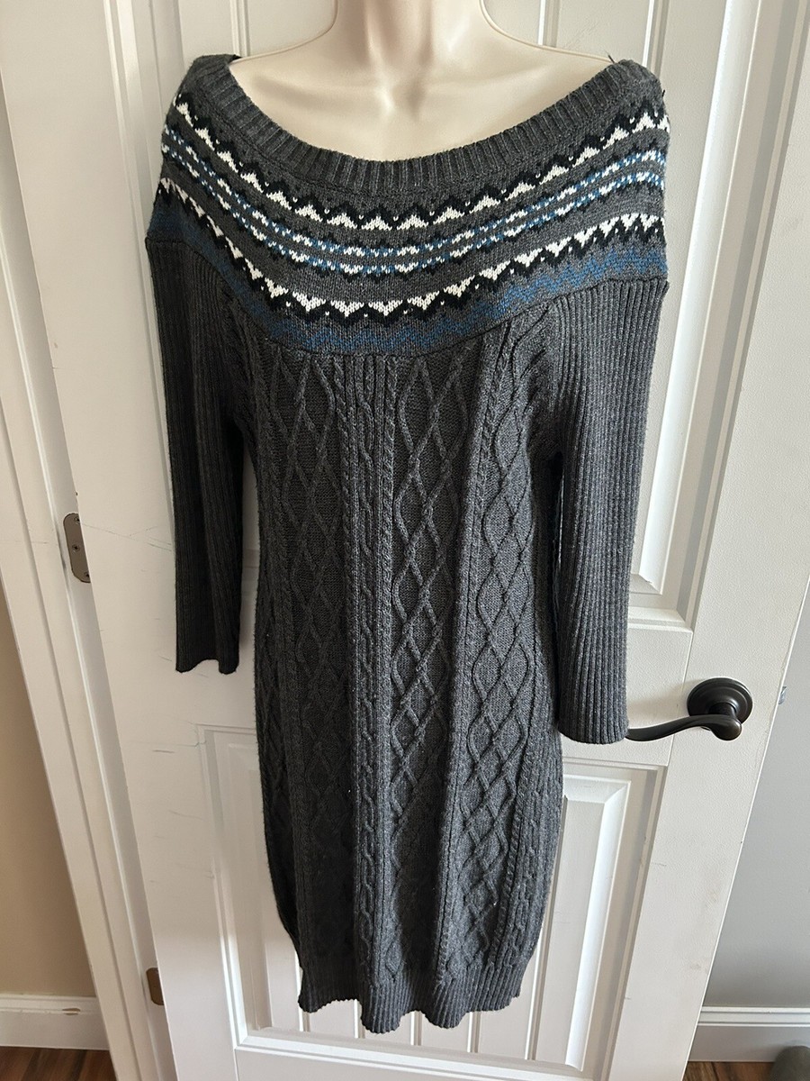 london knit dress Women's London Times Square Neck Short Sleeve Knit Dress, Size: XXL, Multi Chevron