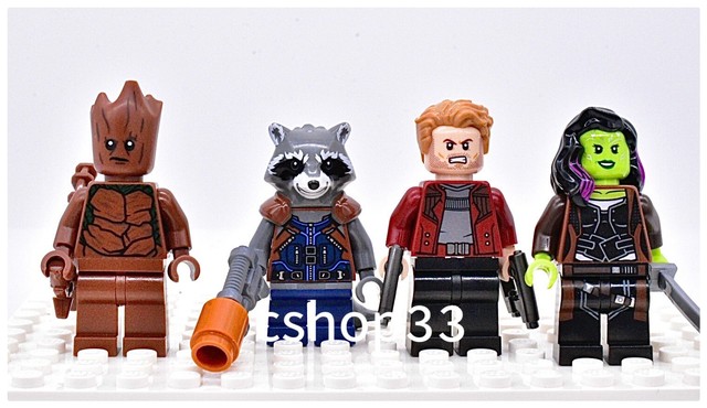 lego rocket and groot