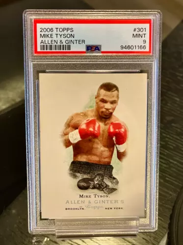 2006 TOPPS #301 MIKE TYSON Allen & Ginter's Brooklyn N.Y. PSA 9 MINT "IRON MIKE"