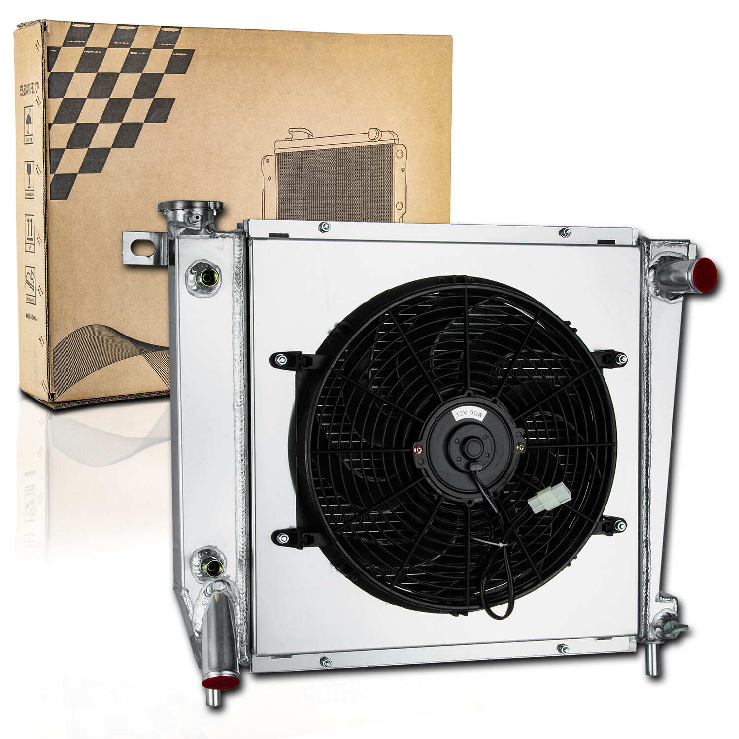 1985-94 Ford Explorer Ranger B4000 3-Row Aluminum Radiator Shroud Fan CC1164