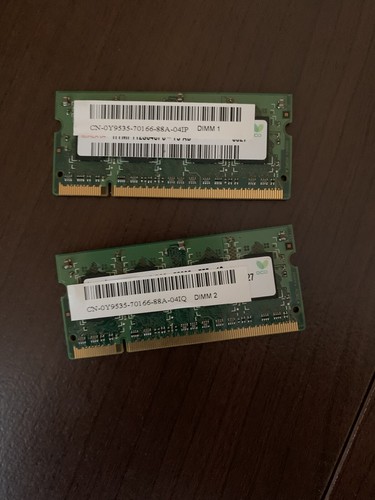 Timetec 2gb 2x 1gb RAM Memory Hynix For Dell Laptop + 10 GB X 3 Extra Cards