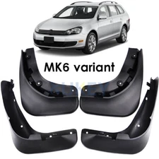 Set Mud Flaps Splashs Guards For VW Jetta Sportwagen Golf MK6 Variant 2010-14/