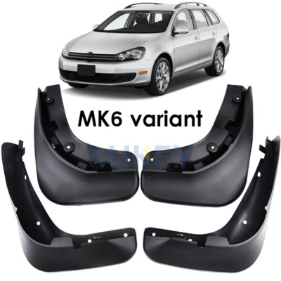Set Mud Flaps Splashs Guards For VW Jetta Sportwagen Golf MK6 Variant 2010-14*